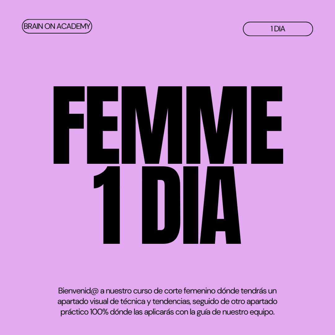 CURSO PELUQUERIA FEMME CUT X 225€ | RESERVA TU PLAZA AHORA POR